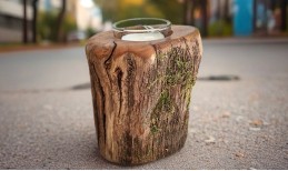 Rustic Oak Tea Lights